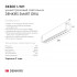 DK8001-WH Линейный светильник SMART LENS 9W DIM 3000K-6000K белый