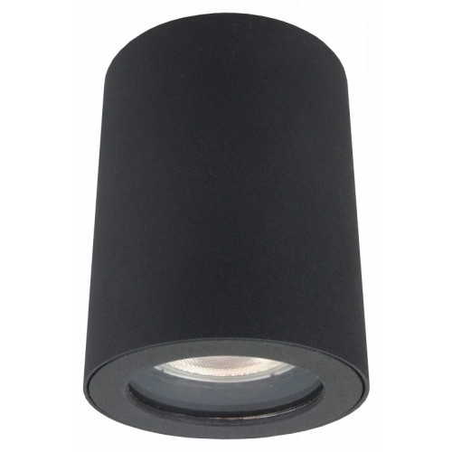 DK3007-BK Накладной светильник влагозащ., IP 44, 15 Вт, GU10, черный, алюминий