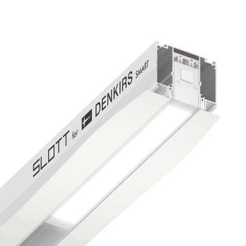 TR2014-WH Профиль-трек SLOTT for DENKIRS SMART, для натяжных потолков, 2 м, алюминий, белый