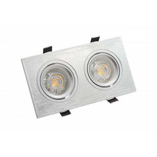 DK3022-CM Встраиваемый светильник, IP 20, 10 Вт, GU5.3, LED, серый, пластик