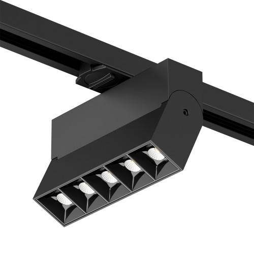 DK6446-BK Поворотный однофазный трековый светильник EDDER со светодиодом L136mm 220V 10W 30° 4000K IP20 черный алюминий