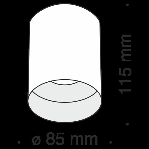 Потолочный светильник Technical C014CL-01W