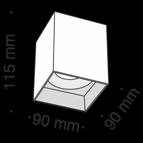 Потолочный светильник Technical C015CL-01W