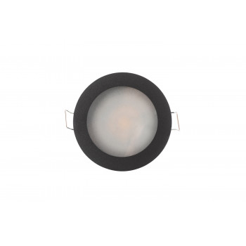 DK3012-BK Встраиваемый светильник влагозащ., IP 44, 50 Вт, GU10, черный, алюминий