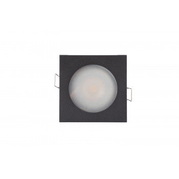 DK3015-BK Встраиваемый светильник влагозащ., IP 44, 50 Вт, GU10, черный, алюминий