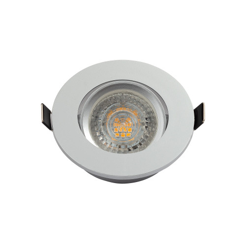 DK3020-CM Встраиваемый светильник, IP 20, 10 Вт, GU5.3, LED, серый, пластик