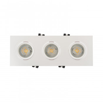 DK3023-WH Встраиваемый светильник, IP 20, 10 Вт, GU5.3, LED, белый, пластик