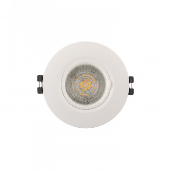 DK3028-WH Встраиваемый светильник, IP 20, 10 Вт, GU5.3, LED, белый, пластик