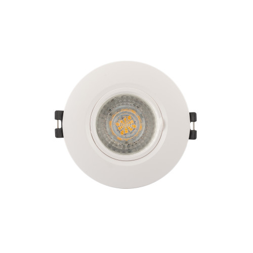 DK3028-WH Встраиваемый светильник, IP 20, 10 Вт, GU5.3, LED, белый, пластик