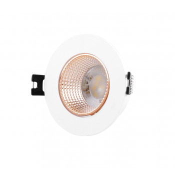 DK3061-WBR Встраиваемый светильник, IP 20, 10 Вт, GU5.3, LED, белый/бронзовый, пластик