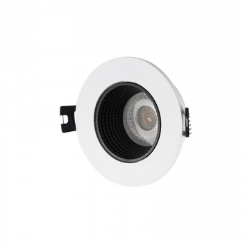 DK3061-WH+BK Встраиваемый светильник, IP 20, 10 Вт, GU5.3, LED, белый/черный, пластик