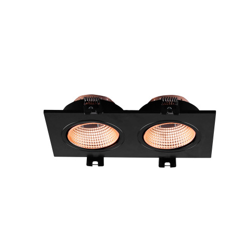 DK3072-BBR Встраиваемый светильник, IP 20, 10 Вт, GU5.3, LED, черный/бронзовый, пластик