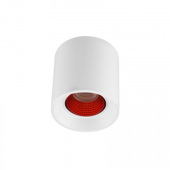 DK3090-WH+RD Светильник накладной IP 20, 10 Вт, GU5.3, LED, белый/красный, пластик