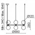 Подвесной светильник Maytoni MOD013PL-06BS1