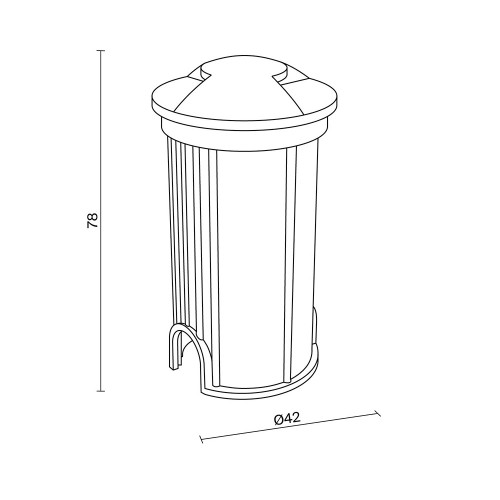 Встраиваемый светильник Outdoor O044DL-L1S3K1