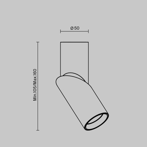 Потолочный светильник Technical C027CL-L10B