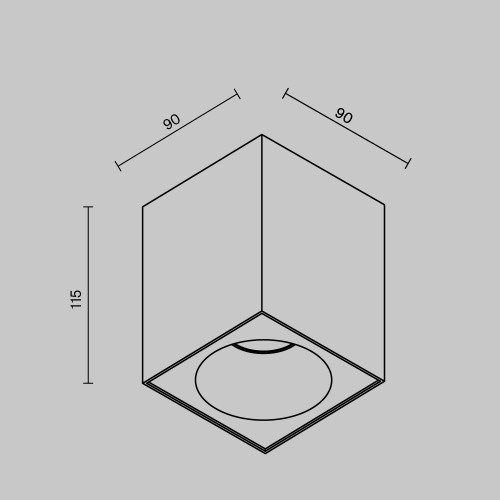 Потолочный светильник Technical C030CL-01B