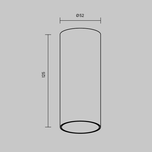 Потолочный светильник Technical C056CL-L12B3K-W-D-B