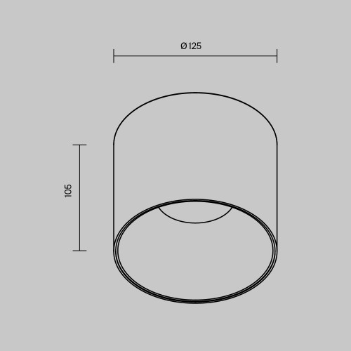 Потолочный светильник Technical C064CL-01-25W3K-RD-WB