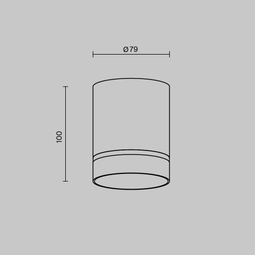 Потолочный светильник Technical C085CL-9W3K-B