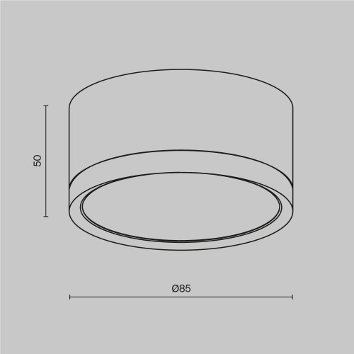 Потолочный светильник Technical C086CL-GX53-SRD-BG