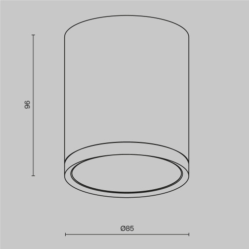 Потолочный светильник Technical C086CM-GX53-MRD-BW