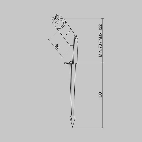 Ландшафтный светильник Outdoor O050FL-L2W3K