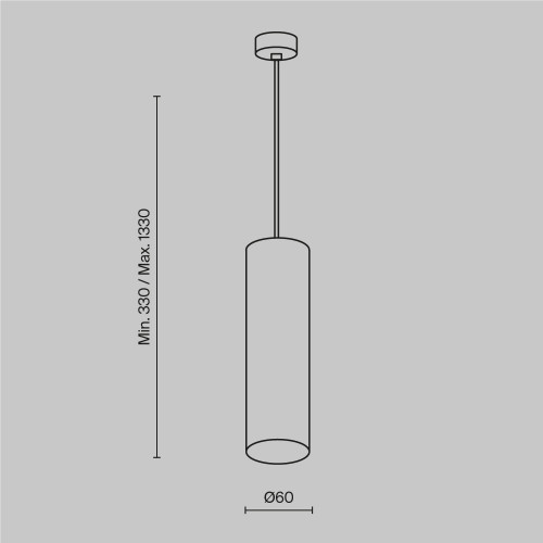 Подвесной светильник Technical P075PL-01MG