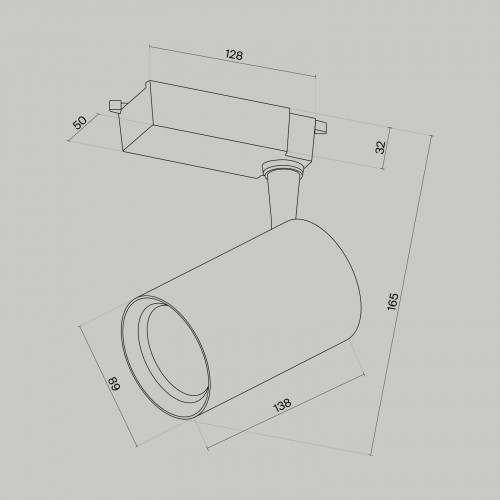 Трековый светильник Technical TR003-1-15W3K-S-W