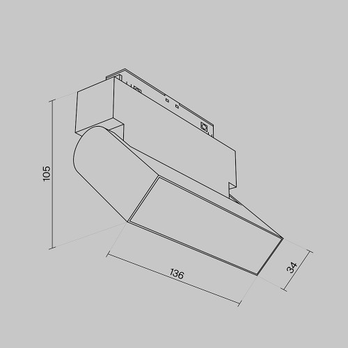 Трековый светильник Technical TR013-2-10W3K-W