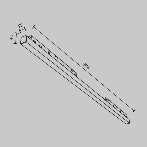 Трековый светильник Technical TR030-4-30W3K-WW-DS-B