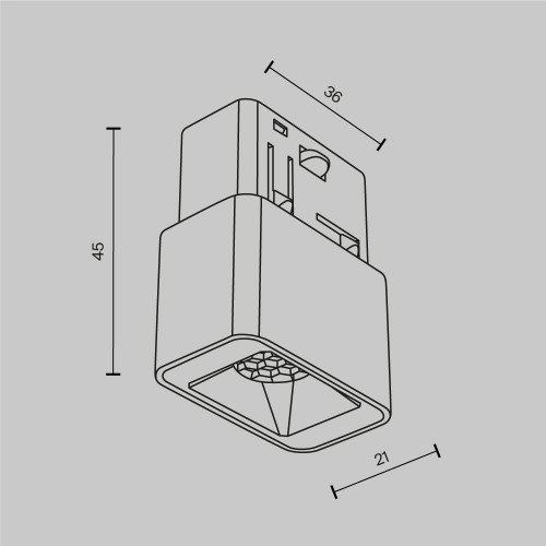 Трековый светильник Technical TR100-2-2W3K-S-W