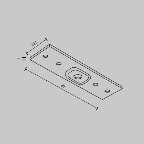 Комплектующие для накладной трековой системы Technical TRA034C-21W