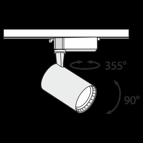 Трековый светильник Technical TR003-1-12W4K-W