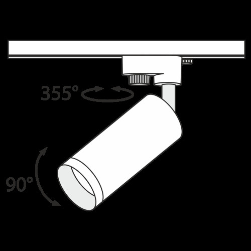 Трековый светильник Technical TR004-1-GU10-GF