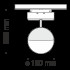 Трековый светильник Technical TR017-2-10W3K-B