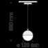 Трековый подвесной светильник Technical TR018-2-10W3K-B