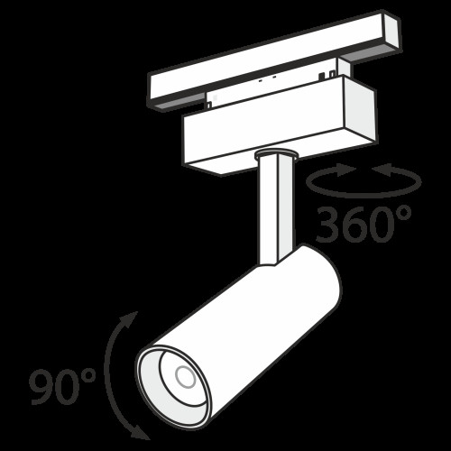 Трековый светильник Technical TR019-2-10W3K-B