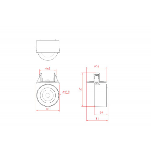 Потолочный светильник Technical C063CL-L12W4K