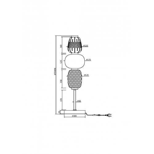 Настольный светильник Maytoni MOD267TL-L28G3K