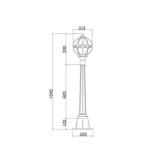 Ландшафтный светильник Outdoor O023FL-01G