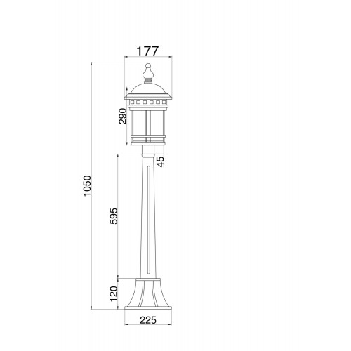 Ландшафтный светильник Outdoor O031FL-01BR