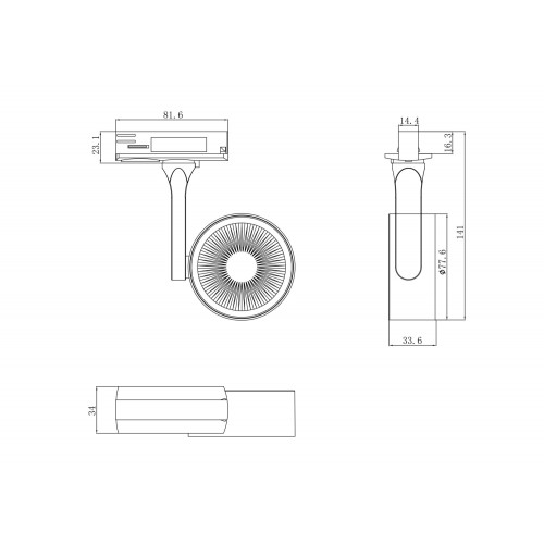 Трековый светильник Technical TR024-1-10MG4K