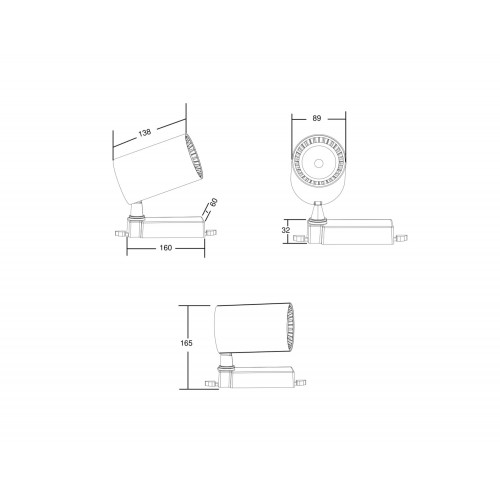 Трековый светильник Technical TR029-3-20W3K-B