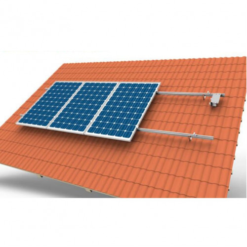 Комплект для крепления 3-х солнечных батарей на крыше